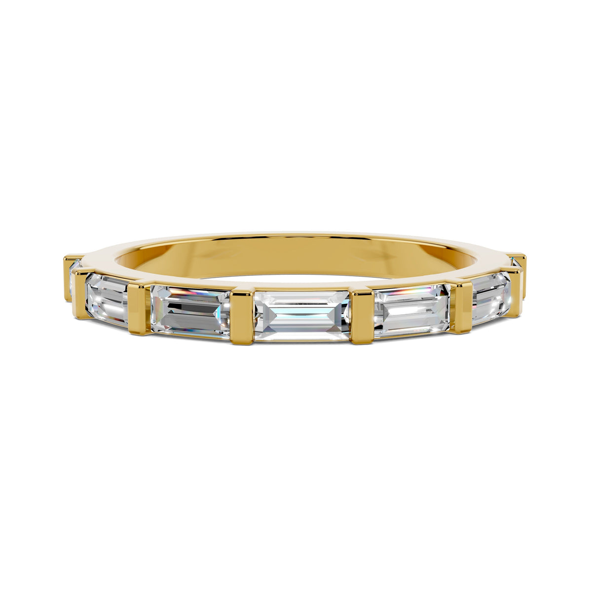 Kelsey Baguette Wedding Band