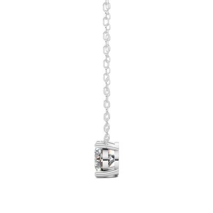 Floating Solitaire Diamond Necklace