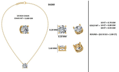 Floating Solitaire Diamond Necklace