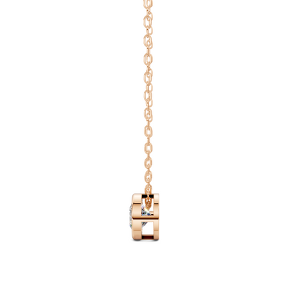 Bezel Solitaire Diamond Necklace