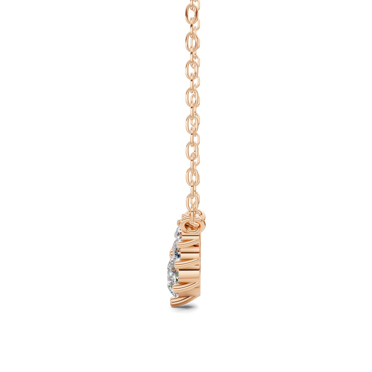 Graduated Arc Diamond Necklace