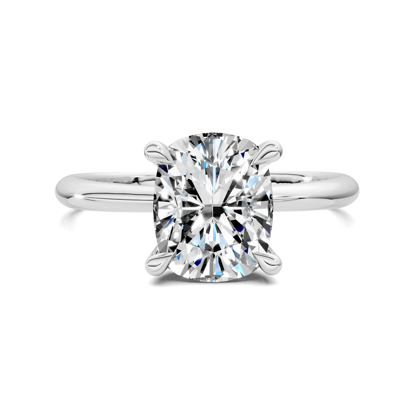 Autumn lightweight Hidden Halo Ring
