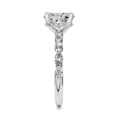 Kiara Round and Marquise Hidden Halo Ring