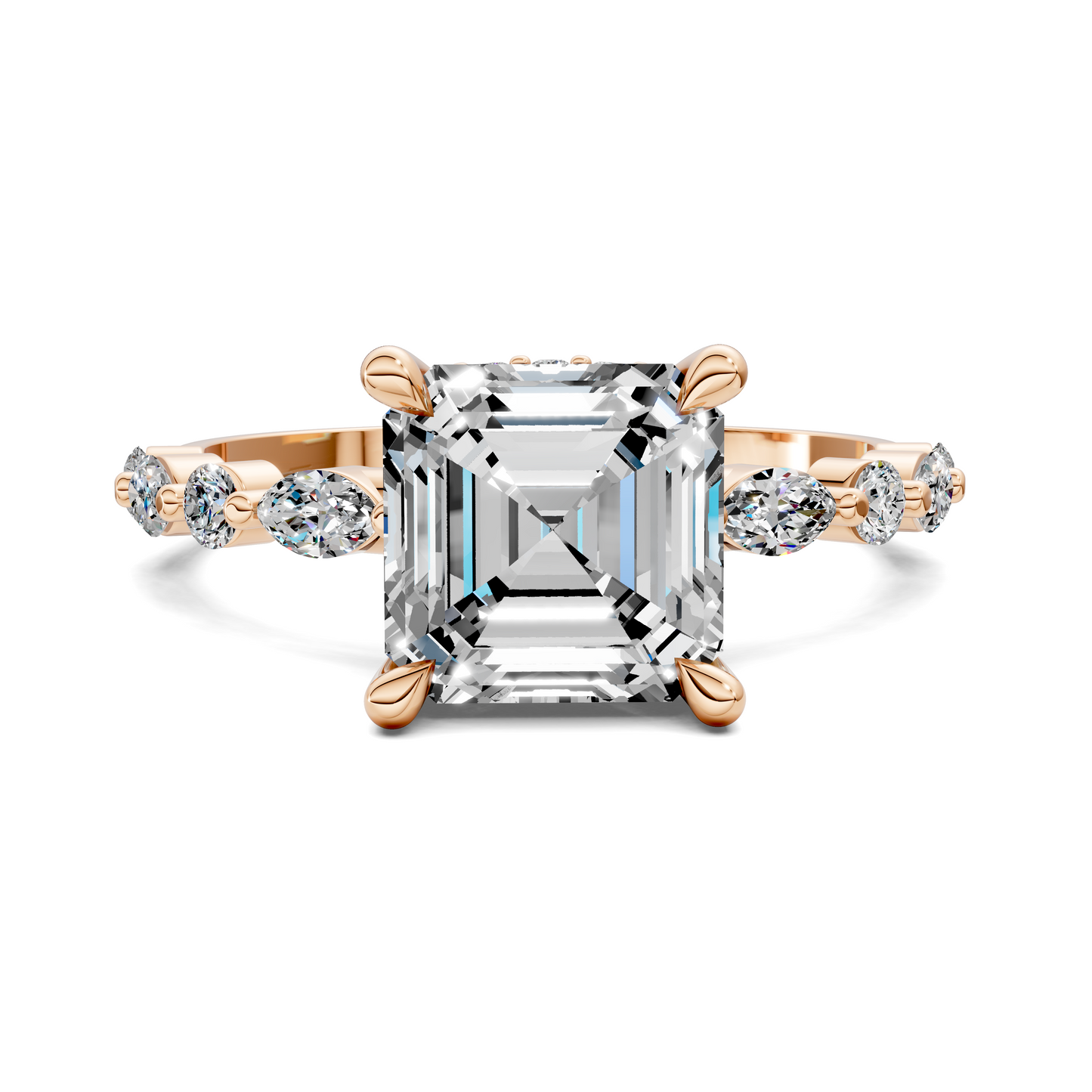 Kiara Round and Marquise Hidden Halo Ring