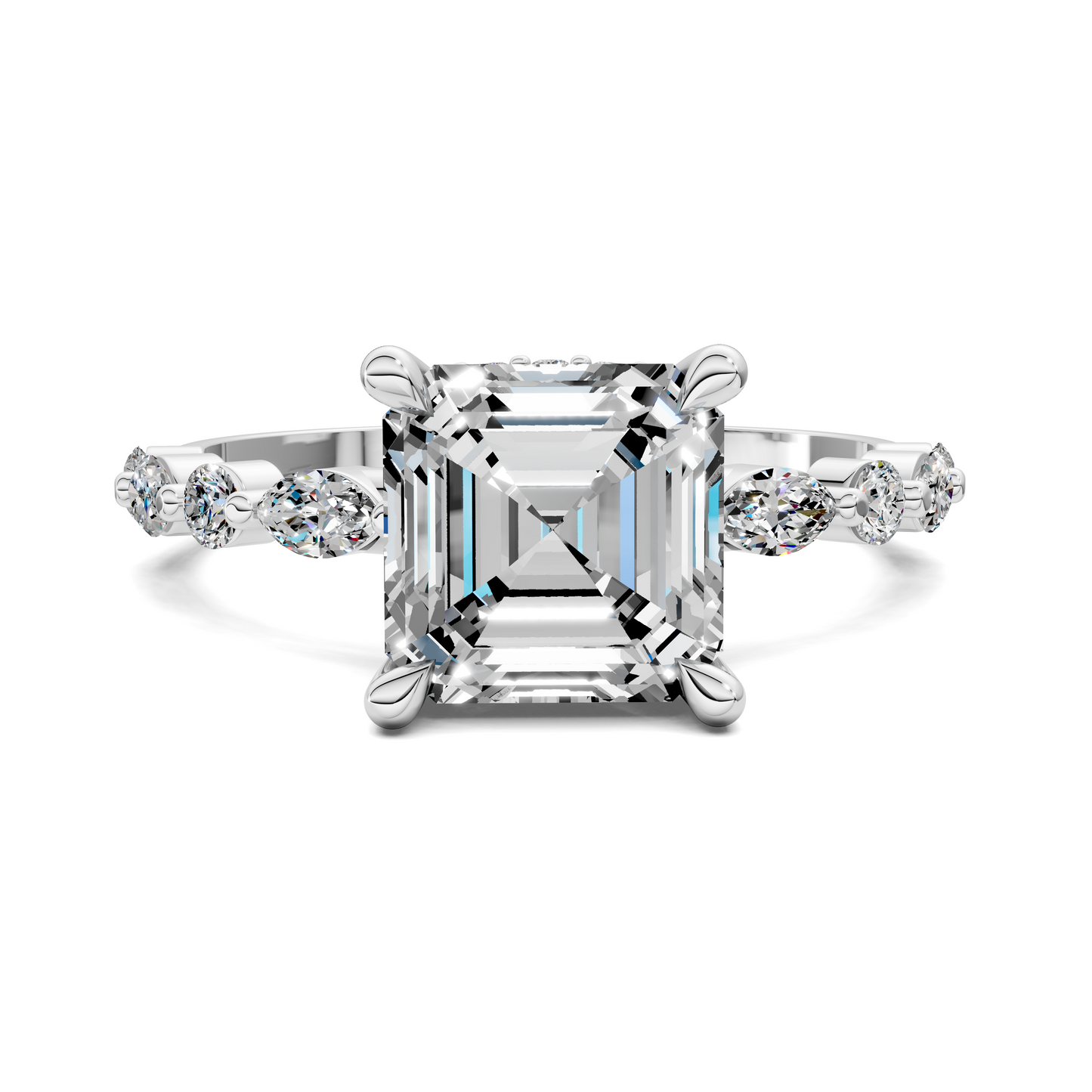 Kiara Round and Marquise Hidden Halo Ring