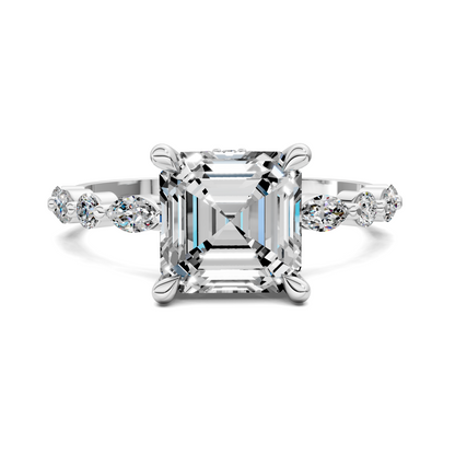Kiara Round and Marquise Hidden Halo Ring