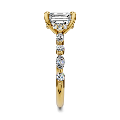 Kiara Round and Marquise Hidden Halo Ring