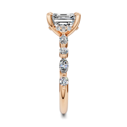 Kiara Round and Marquise Hidden Halo Ring
