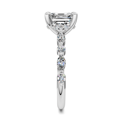 Kiara Round and Marquise Hidden Halo Ring