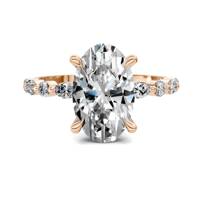 Kiara Round and Marquise Hidden Halo Ring
