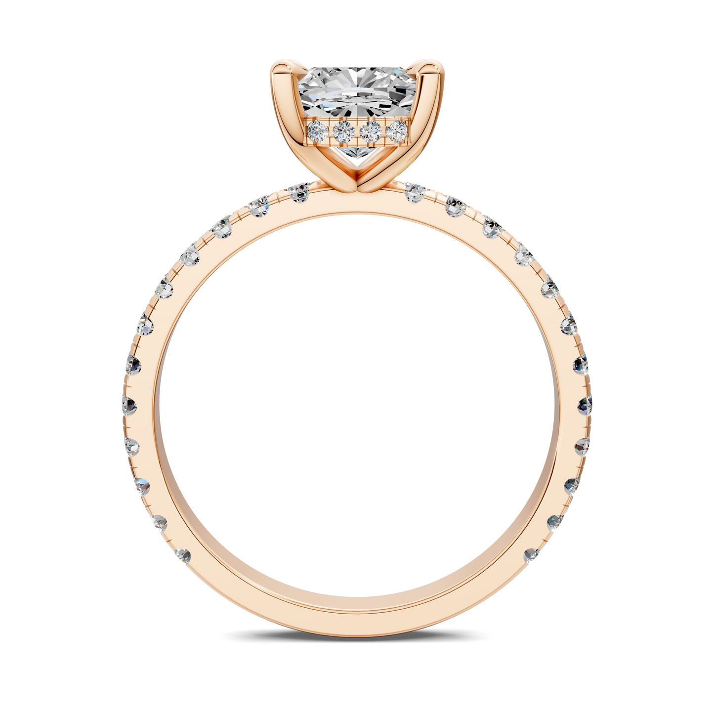 Priscilla Hidden Halo And Pave Ring