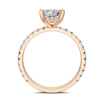 Priscilla Hidden Halo And Pave Ring
