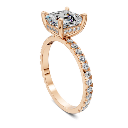 Priscilla Hidden Halo And Pave Ring
