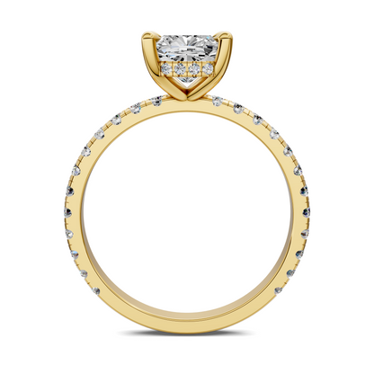Priscilla Hidden Halo And Pave Ring