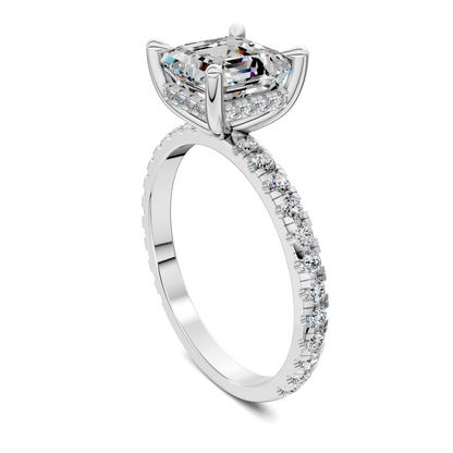 Priscilla Hidden Halo And Pave Ring