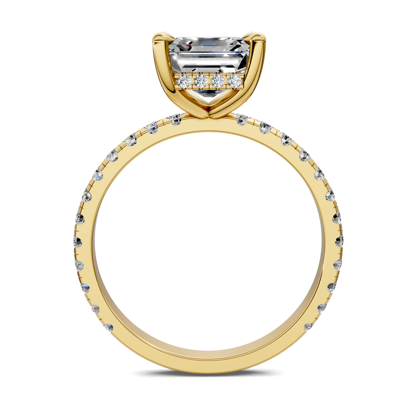 Priscilla Hidden Halo And Pave Ring