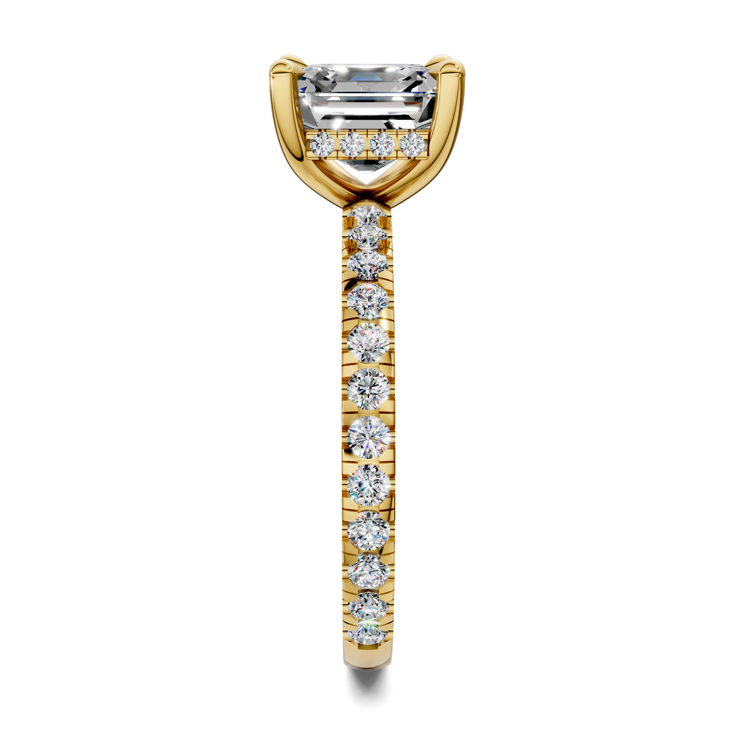 Priscilla Hidden Halo And Pave Ring