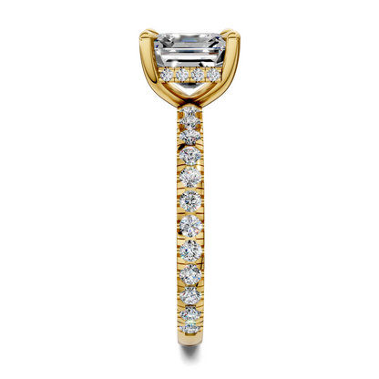 Priscilla Hidden Halo And Pave Ring