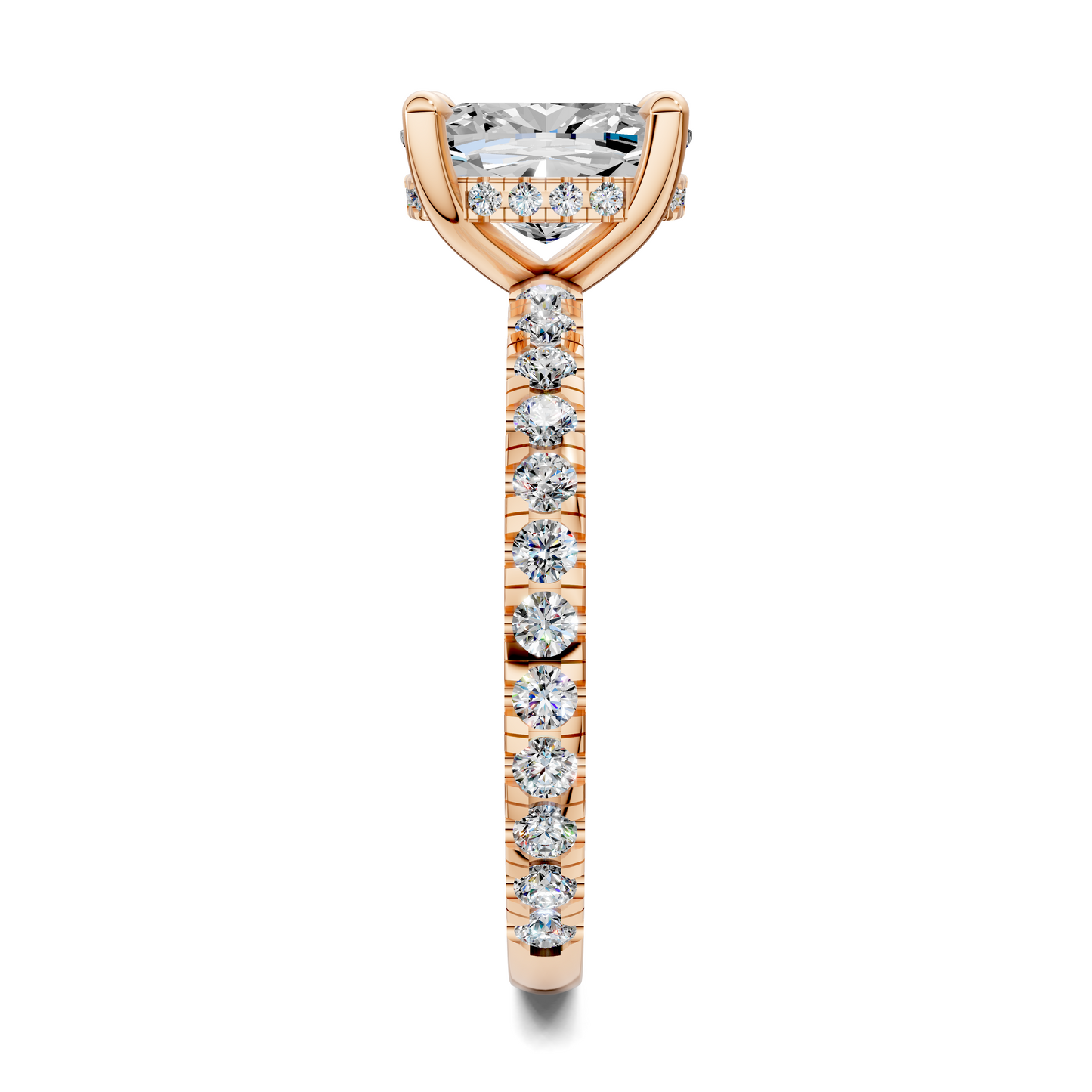 Priscilla Hidden Halo And Pave Ring