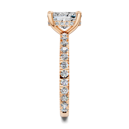 Priscilla Hidden Halo And Pave Ring