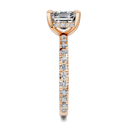 Priscilla Hidden Halo And Pave Ring
