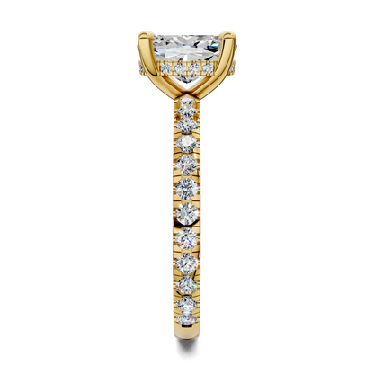 Priscilla Hidden Halo And Pave Ring