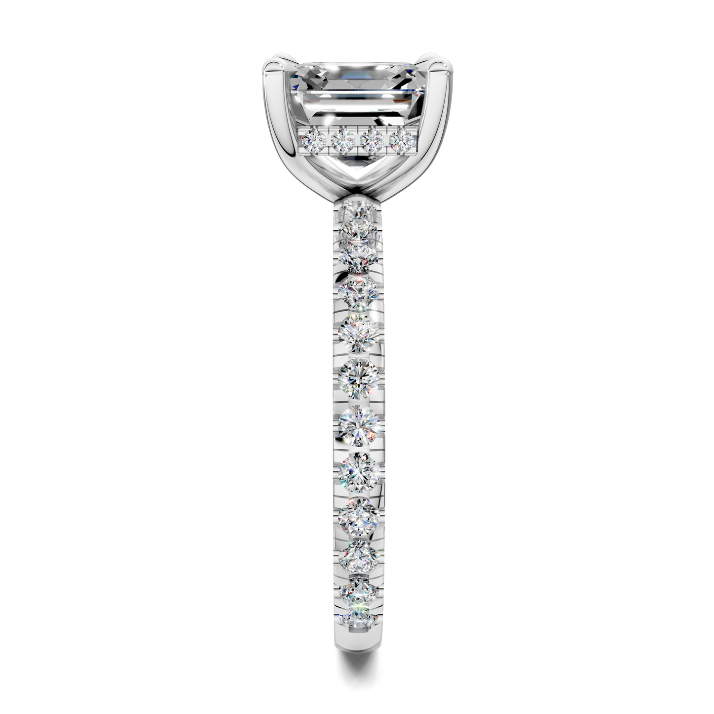 Priscilla Hidden Halo And Pave Ring
