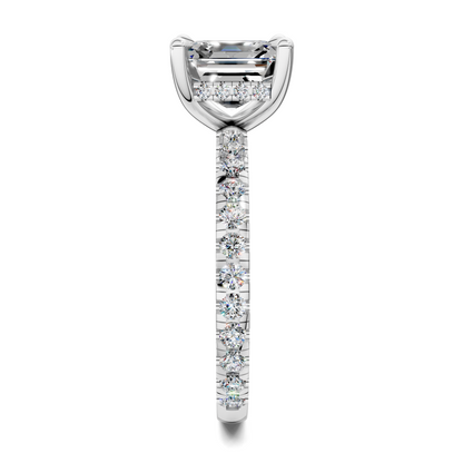 Priscilla Hidden Halo And Pave Ring
