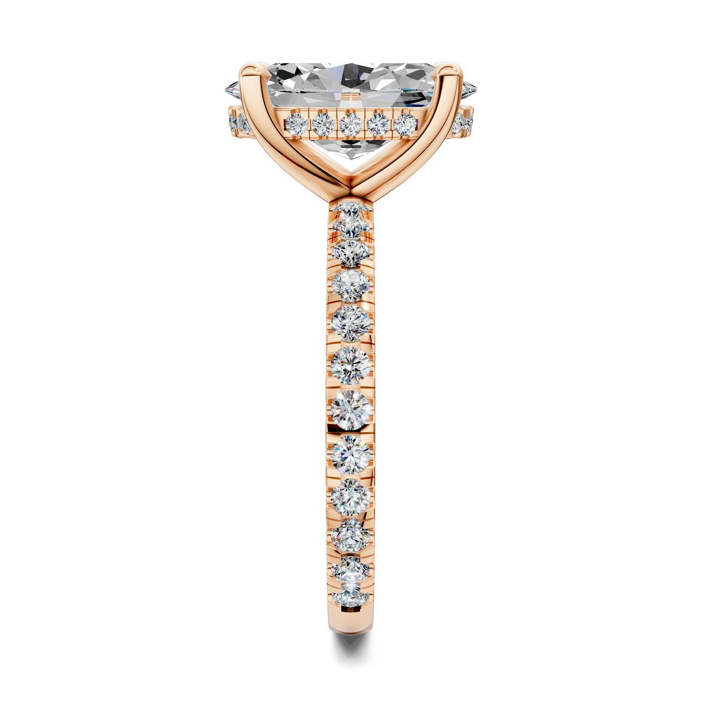 Priscilla Hidden Halo And Pave Ring