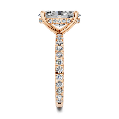 Priscilla Hidden Halo And Pave Ring