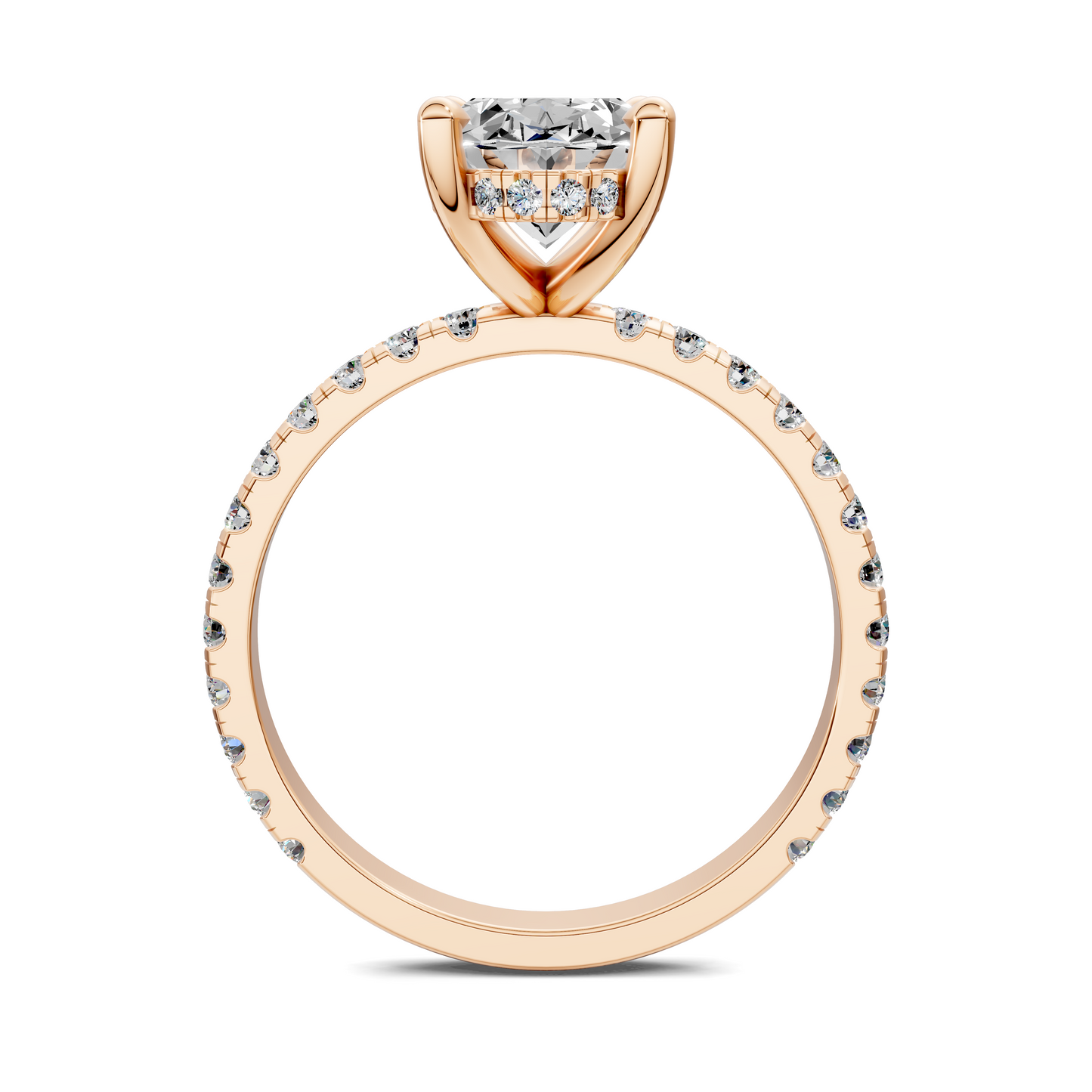 Priscilla Hidden Halo And Pave Ring