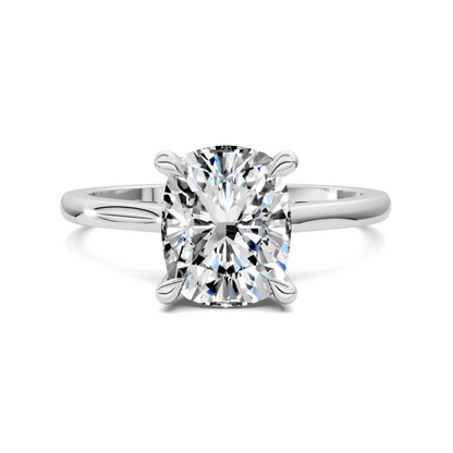 Mallory Petite Bridge Pave And Hidden Halo Ring