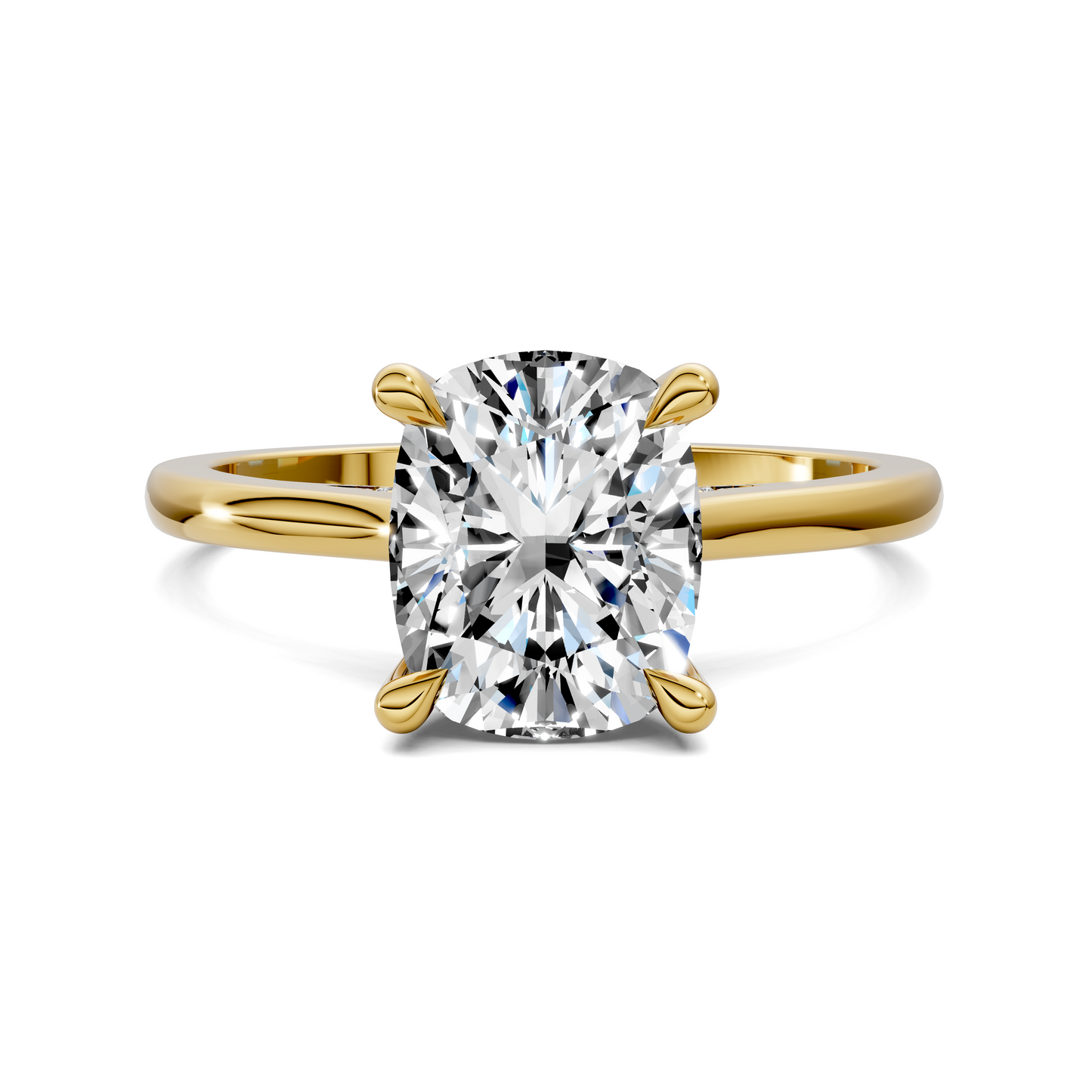 Mallory Petite Bridge Pave And Hidden Halo Ring