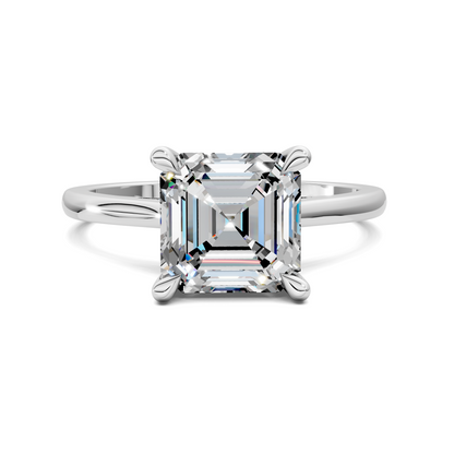 Mallory Petite Bridge Pave And Hidden Halo Ring