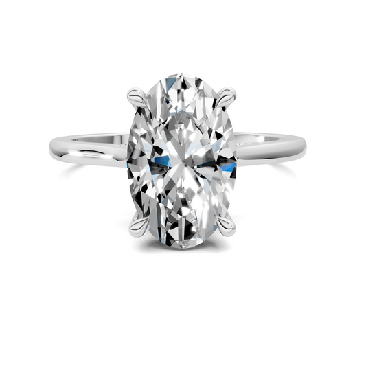 Mallory Petite Bridge Pave And Hidden Halo Ring