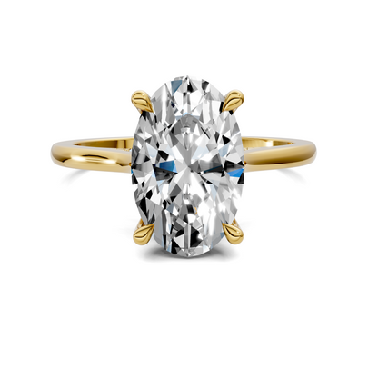 Mallory Petite Bridge Pave And Hidden Halo Ring