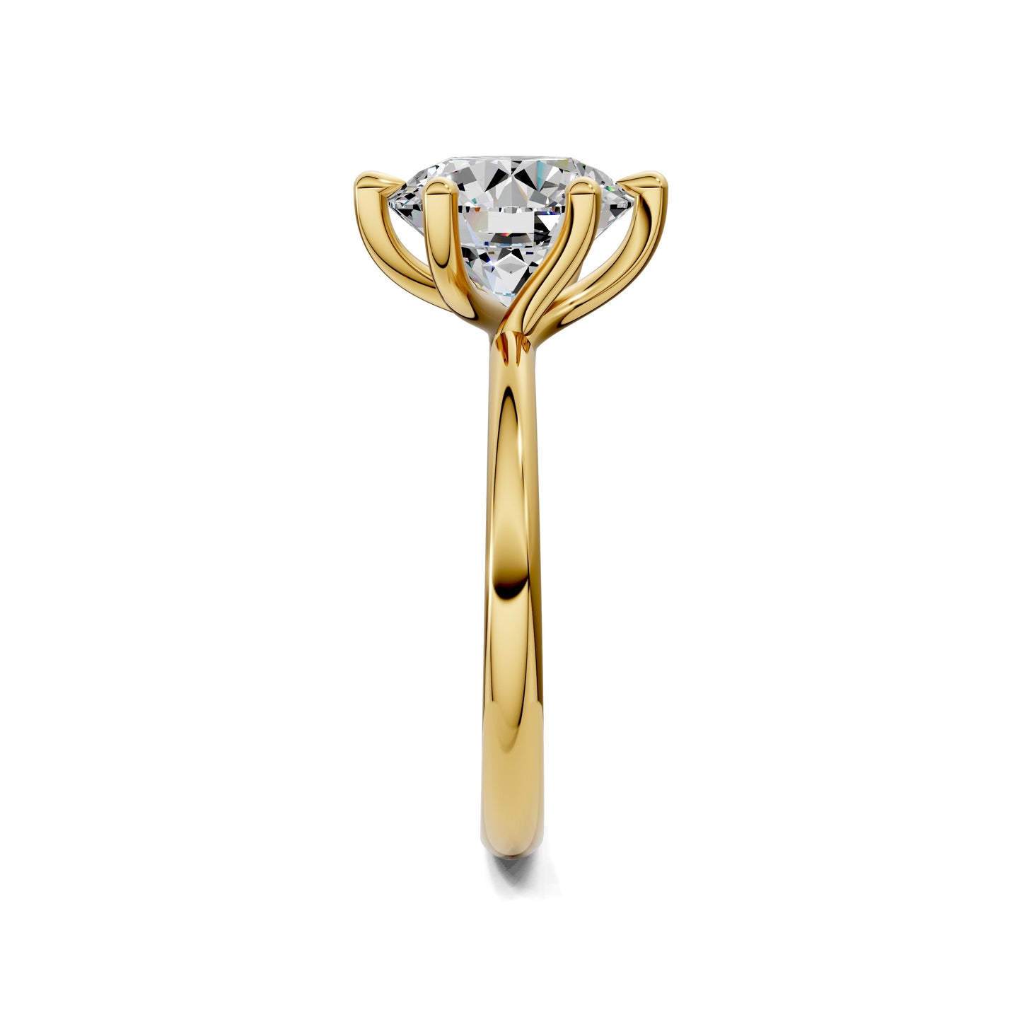 Alexis Floral Basket  Engagement Ring