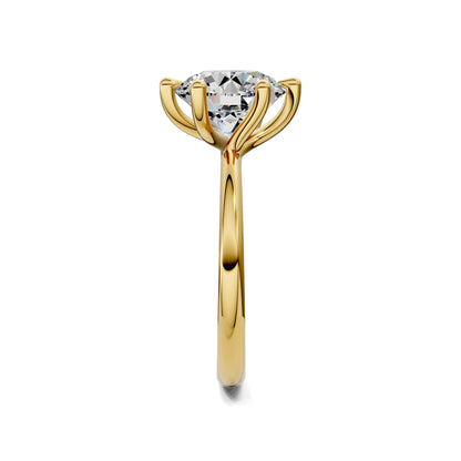Alexis Floral Basket  Engagement Ring