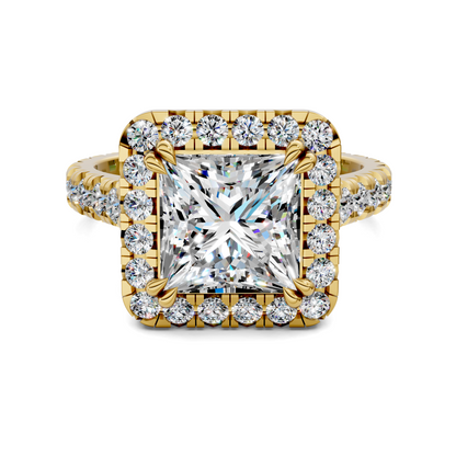 Kiana Halo Cathedral Ring