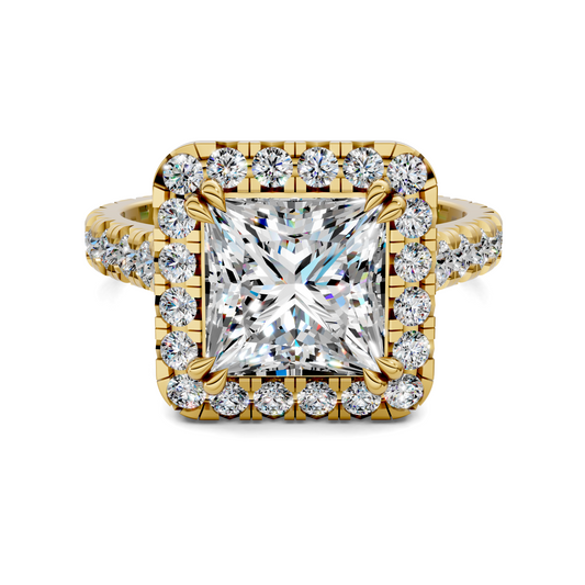 Kiana Halo Cathedral Ring