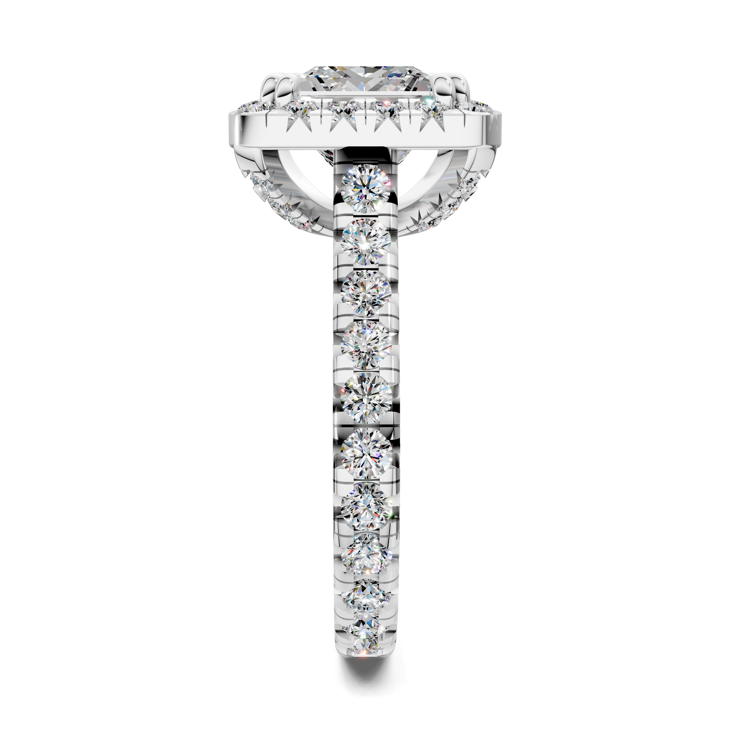 Kiana Halo Cathedral Ring