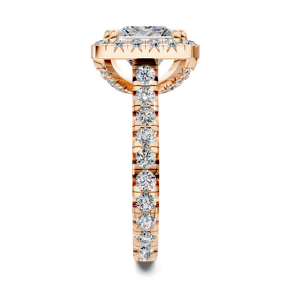 Kiana Halo Cathedral Ring
