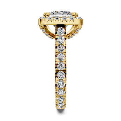 Kiana Halo Cathedral Ring
