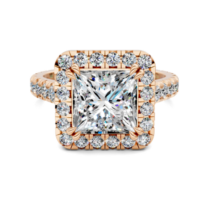 Kiana Halo Cathedral Ring