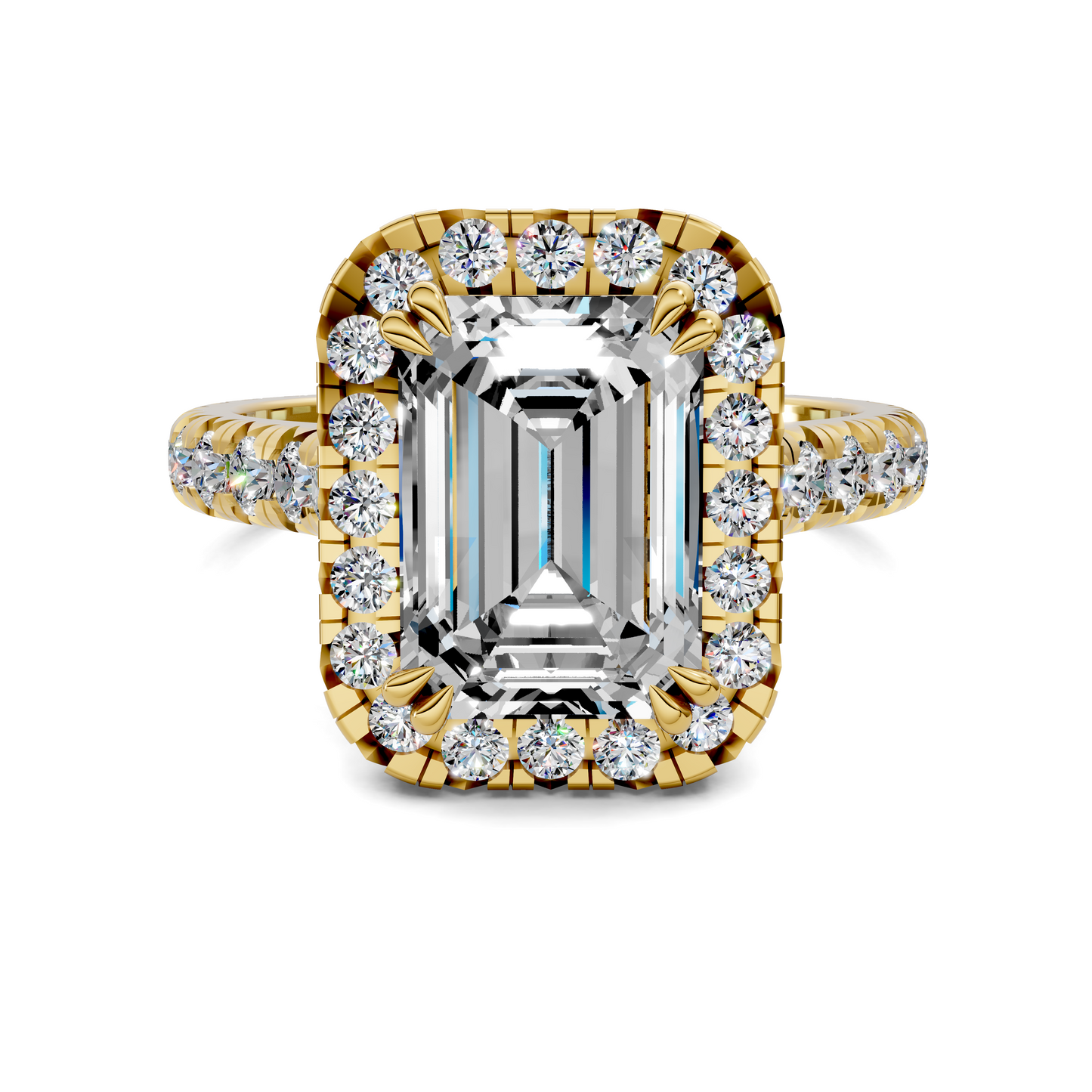 Kiana Halo Cathedral Ring
