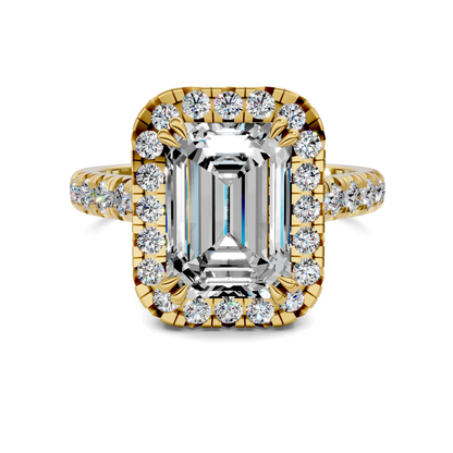 Kiana Halo Cathedral Ring