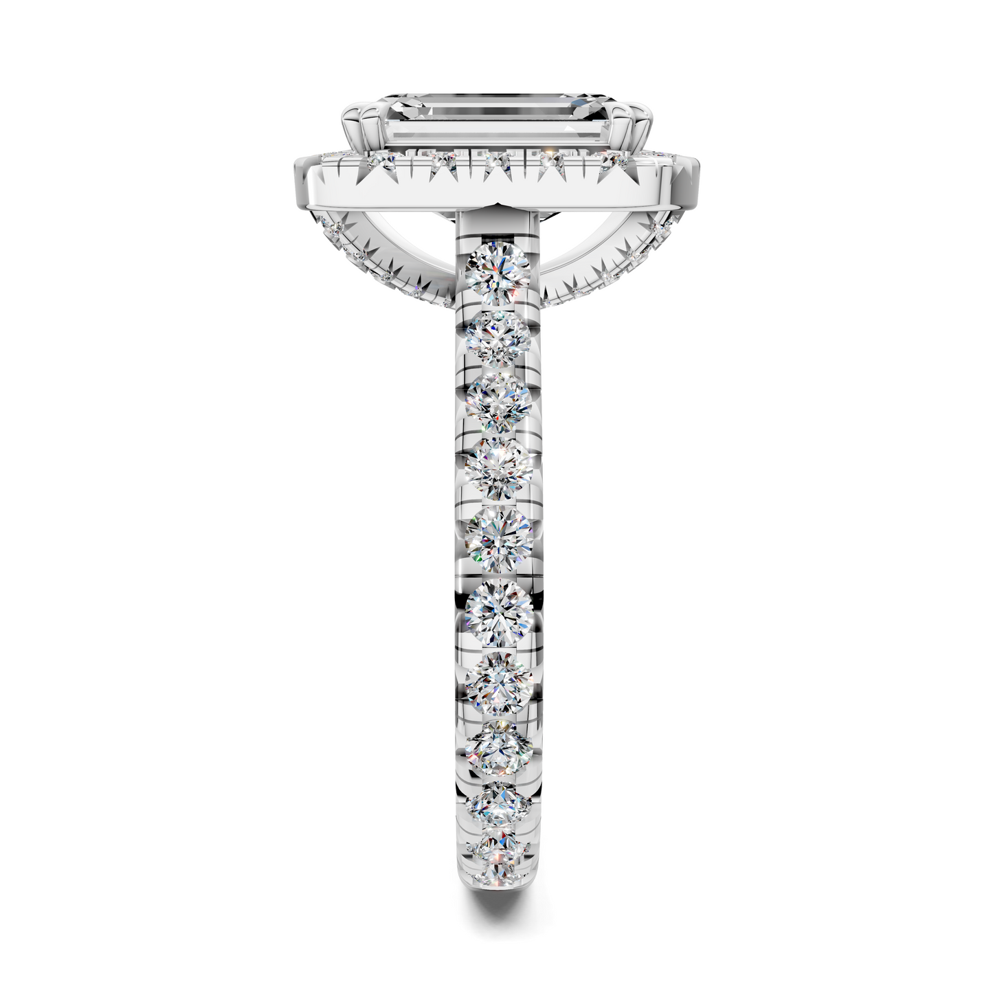 Kiana Halo Cathedral Ring