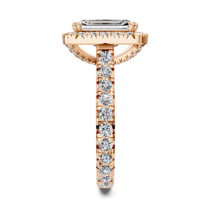 Kiana Halo Cathedral Ring