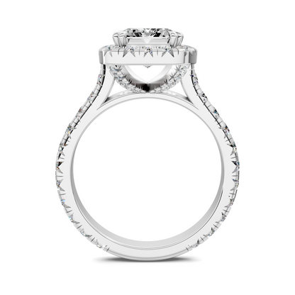 Kiana Halo Cathedral Ring