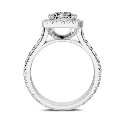 Kiana Halo Cathedral Ring